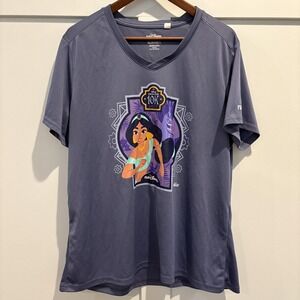 RunDisney Princess 10K Shirt Womens 2X Purple Jasmine Genie 2025 Running Race